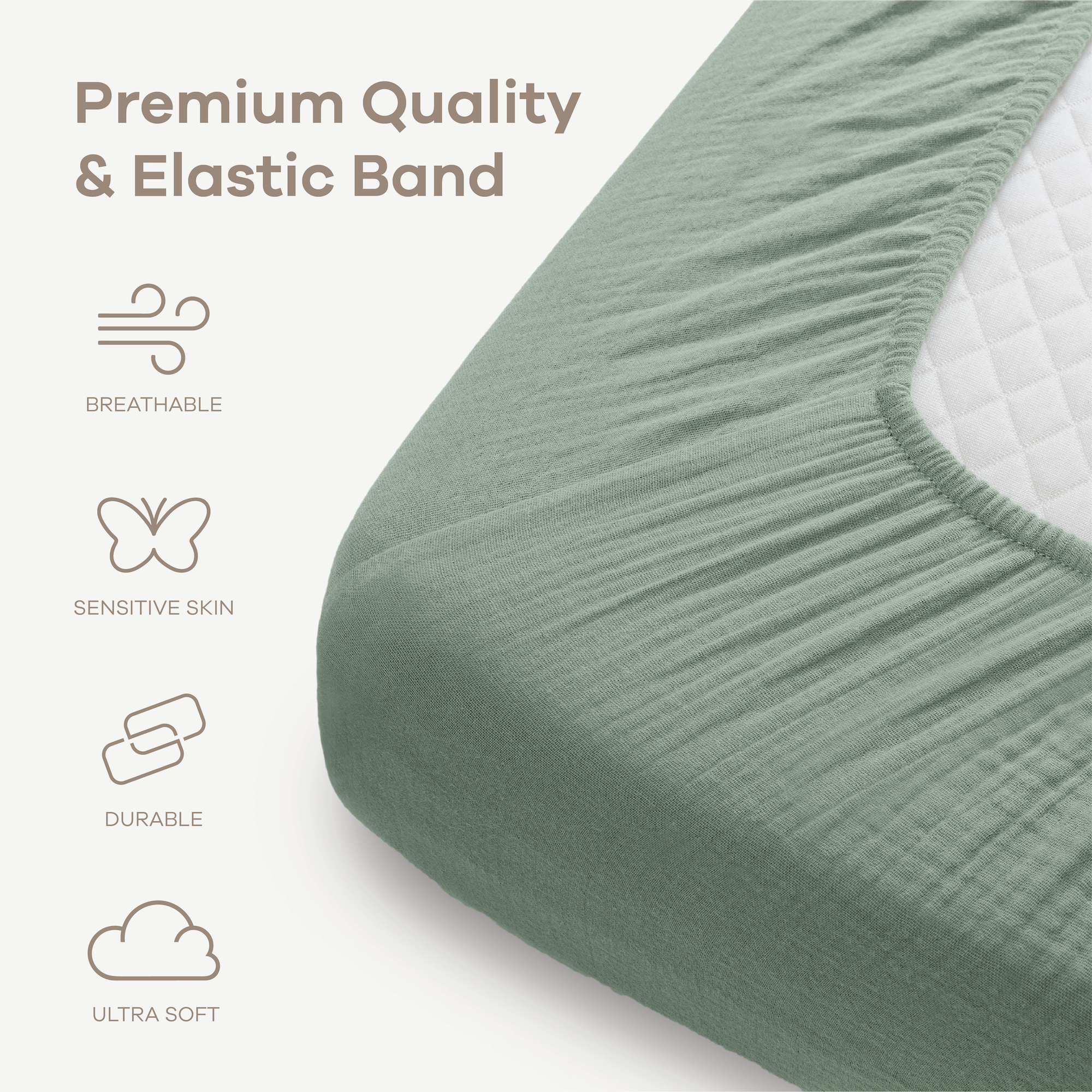 Muslin Fitted Crib Sheet