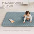 Load image into Gallery viewer, Play Mat with Non-Slip Bottom in Pacific Blue