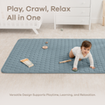 Load image into Gallery viewer, Play Mat with Non-Slip Bottom in Pacific Blue