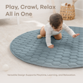 Load image into Gallery viewer, Play Mat with Non-Slip Bottom in Pacific Blue