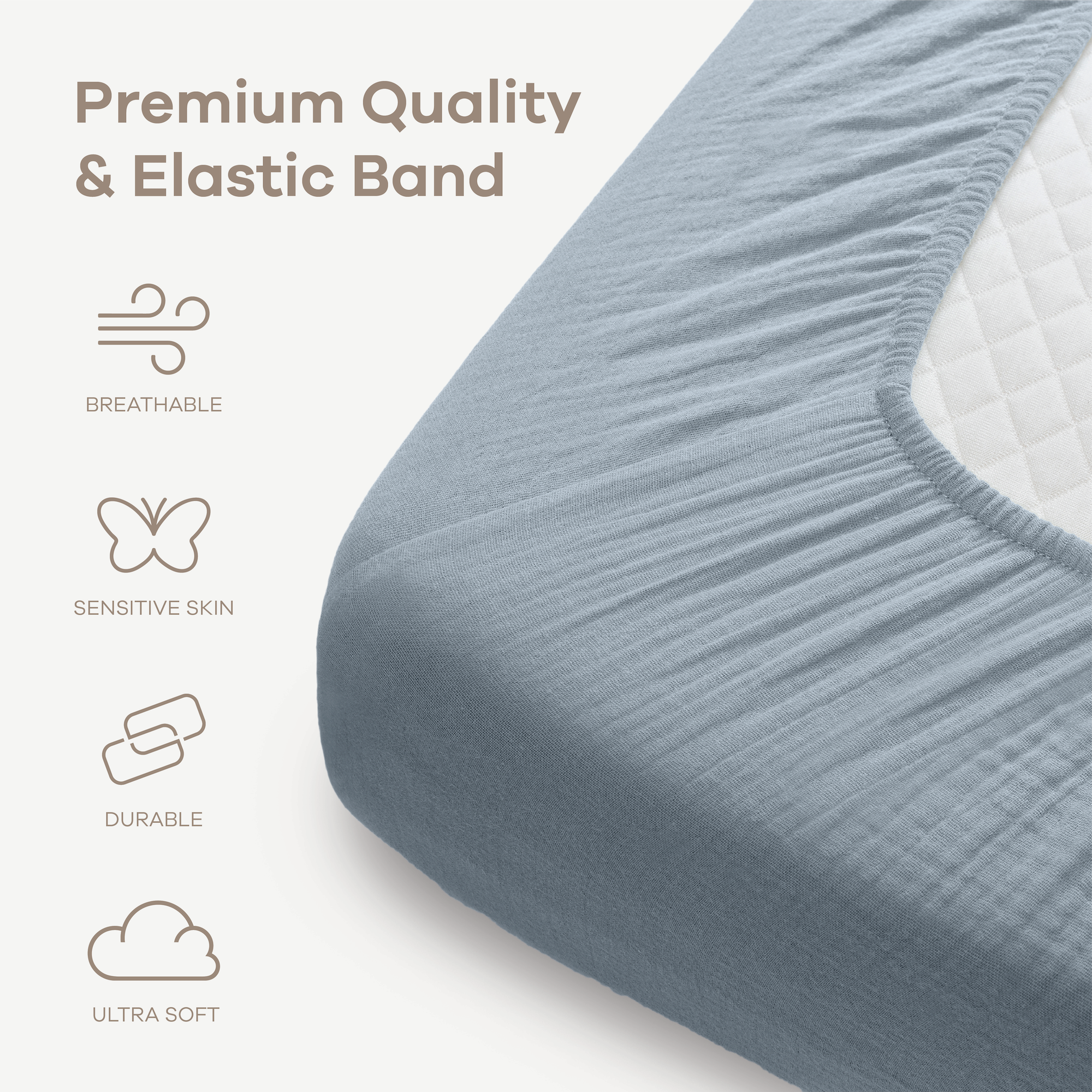 Muslin Fitted Crib Sheet