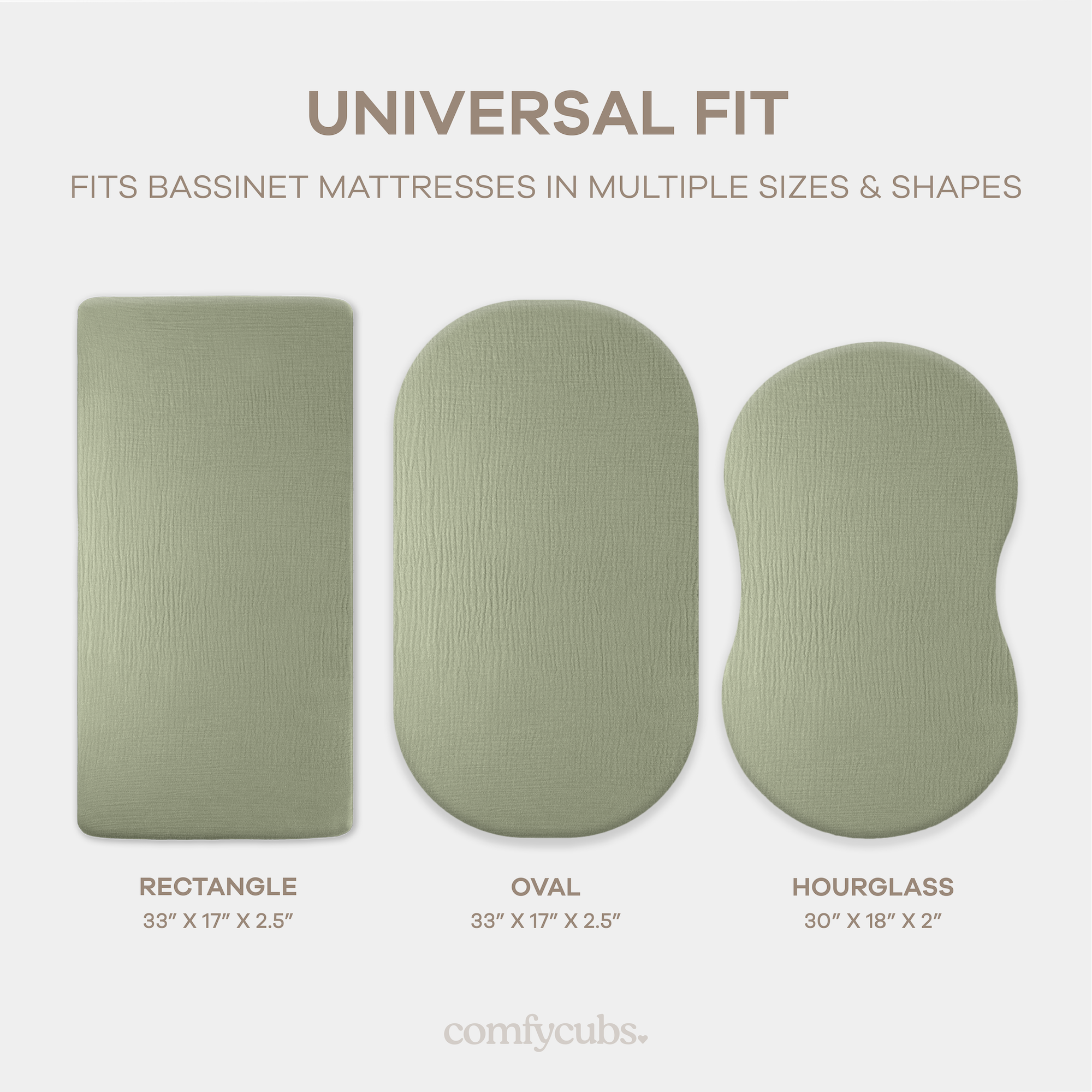 Muslin Fitted Bassinet Crib Sheet