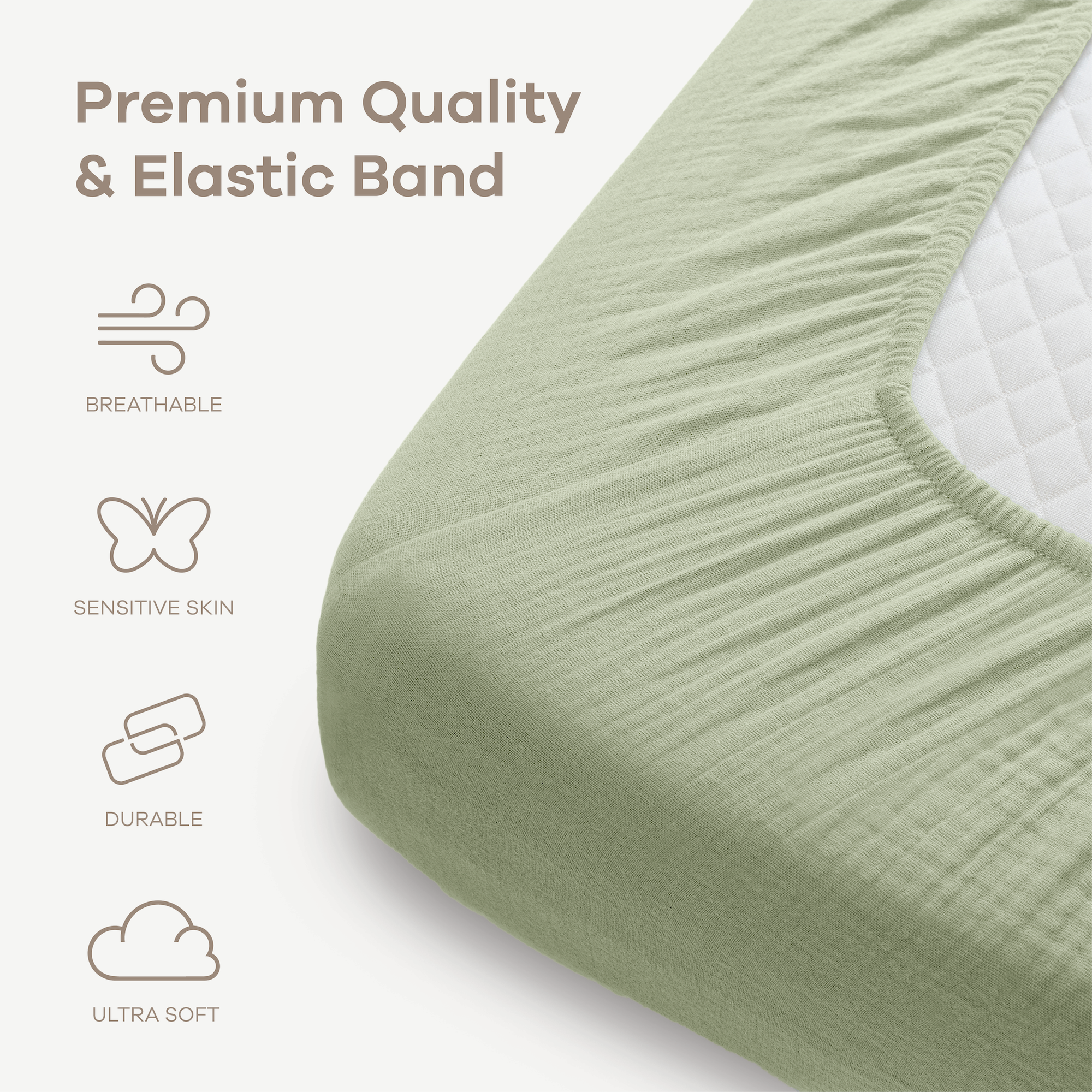 Muslin Fitted Crib Sheet