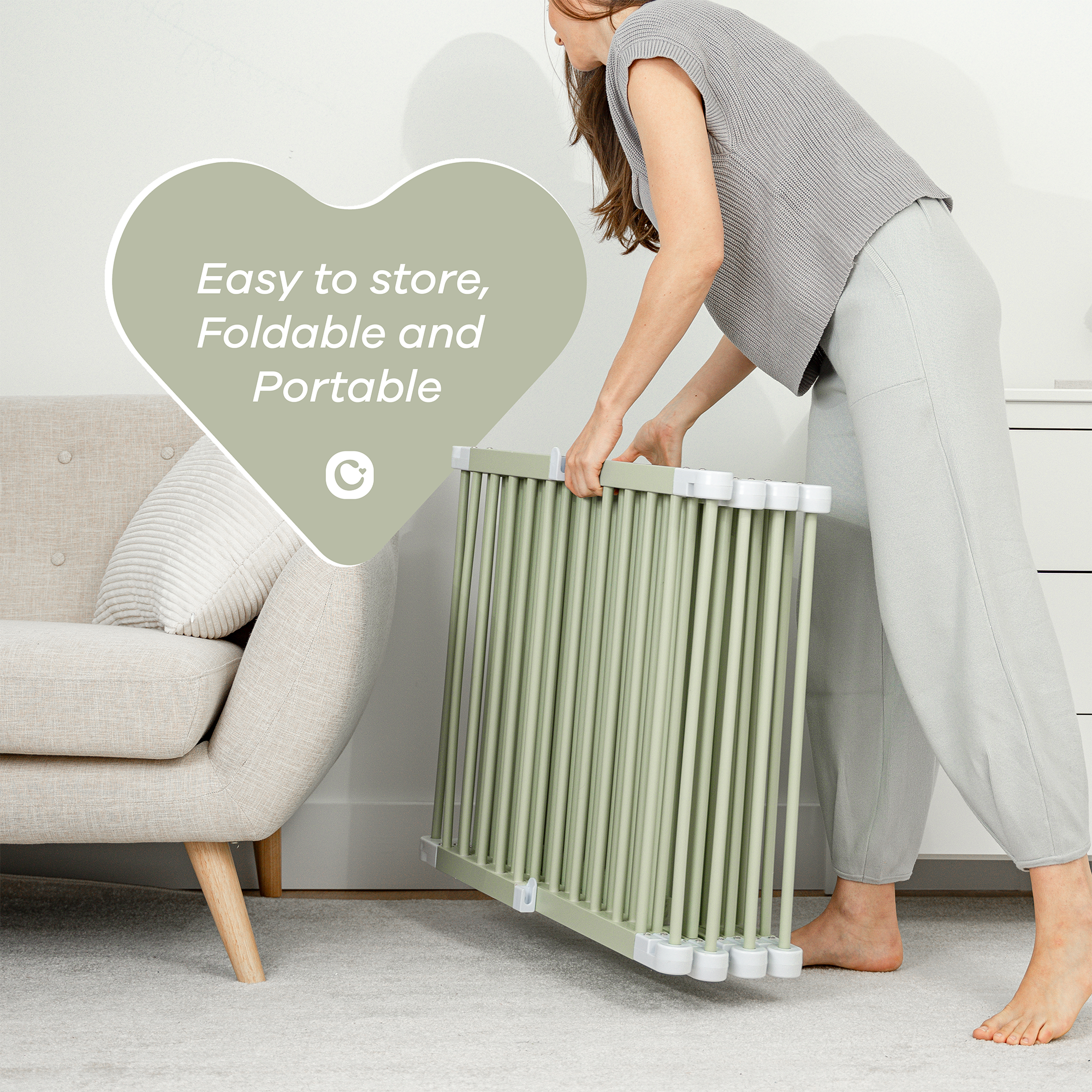 Playpen for Toddler and Babies in Sage