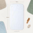 Load image into Gallery viewer, Muslin Burp Cloths in White