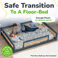 Load image into Gallery viewer, Full-Size Montessori Floor Bed with Strong Slatted Frame