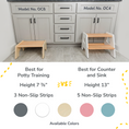 Load image into Gallery viewer, 1-Step Wooden Stool for Kids