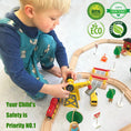 Load image into Gallery viewer, Tiny Land® Wooden Track Trains 55 Pcs