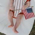 Load image into Gallery viewer, Knit Romper | Picnic Pinstripe