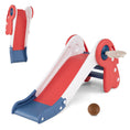 Load image into Gallery viewer, 3 in 1 Toddler Slide Baby Slide Climber Playset with Basketball Hoop and Basketball