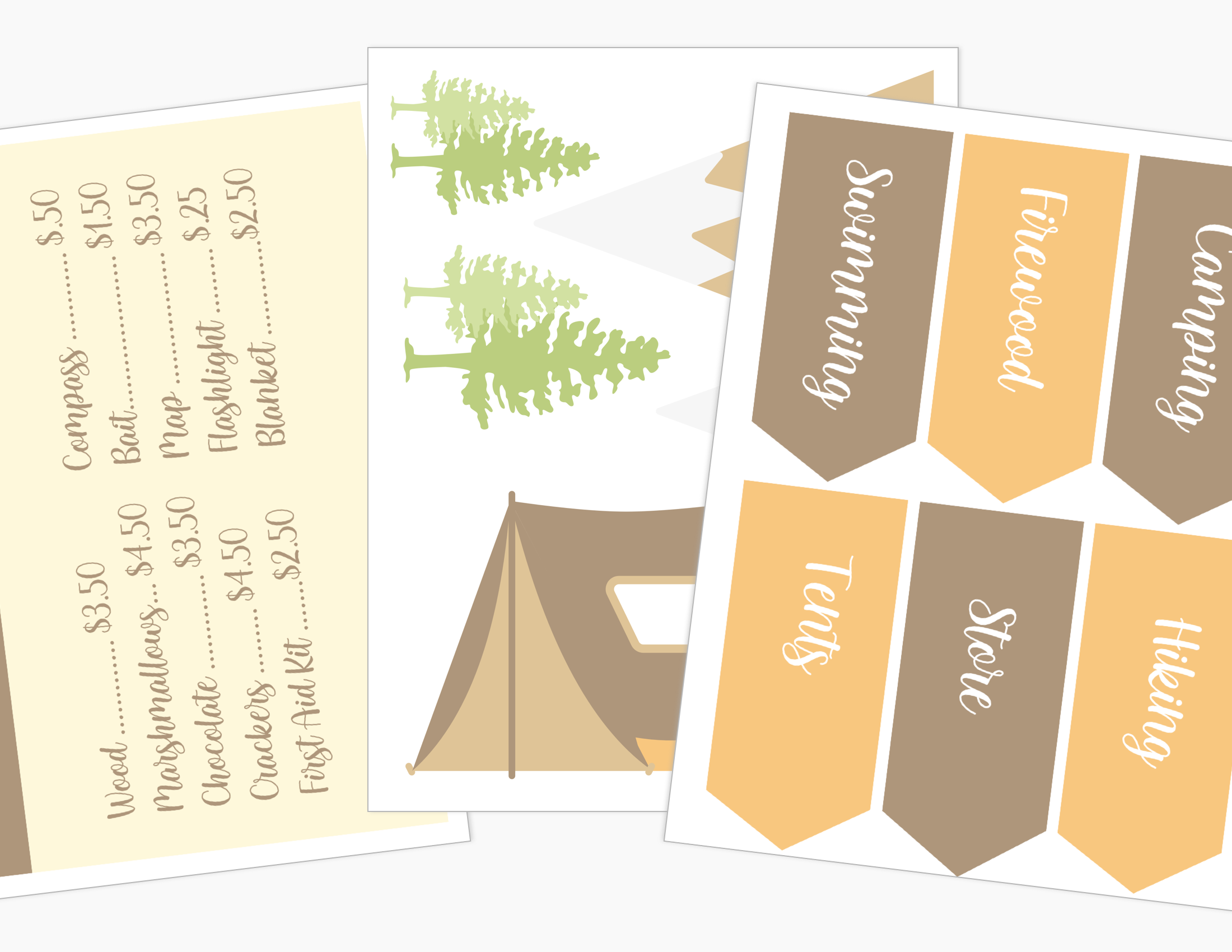Camping Tent Dramatic Play Kit