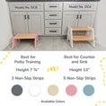 Load image into Gallery viewer, 1-Step Wooden Stool for Kids