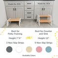 Load image into Gallery viewer, 1-Step Wooden Stool for Kids