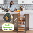 Load image into Gallery viewer, Adjustable Toddler Kitchen Tower with Safety Bars