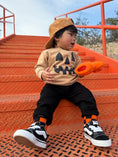 Load image into Gallery viewer, Orange and Black Check