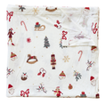 Load image into Gallery viewer, Merry & Bright Ribbed Bamboo Swaddle
