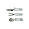 Load image into Gallery viewer, Silicone & Stainless Steel Toddler Utensil Set