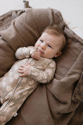 Load image into Gallery viewer, Bamboo Zip Pajamas | French Gray Floral