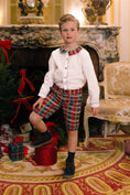 Load image into Gallery viewer, WILLIAM TARTAN ROUGE DRESSY SET