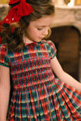 Load image into Gallery viewer, VICTOIRE TARTAN SMOCKED DRESS