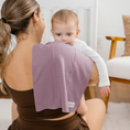 Load image into Gallery viewer, Cotton Burp Cloths in Mulberry