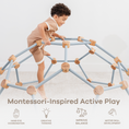 Load image into Gallery viewer, Wooden Climber for Kids in Pacific Blue