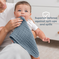 Load image into Gallery viewer, Muslin Burp Cloths in Pacific Blue