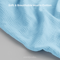 Load image into Gallery viewer, Muslin Nursing Cover, Pack of 1 in Sky Blue