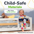 Load image into Gallery viewer, Full-Size Montessori Floor Bed with Strong Slatted Frame