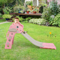 Load image into Gallery viewer, 3-in-1 Kids Slide Baby Play Climber Slide Set with Basketball Hoop