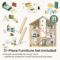 Load image into Gallery viewer, Tiny Land® Sweetwood Evergreen Dollhouse without Dolls