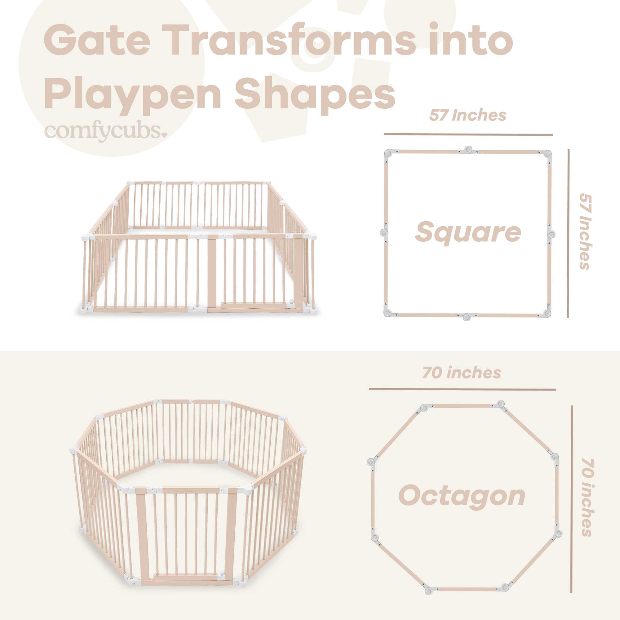 Playpen for Toddler and Babies in Blush
