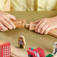 Load image into Gallery viewer, Tiny Land® Wooden Train Set for Children 39 Pcs