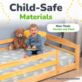 Load image into Gallery viewer, Twin Montessori Floor Bed with Safety Guardrails