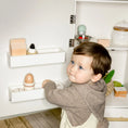 Load image into Gallery viewer, Tiny Land® Play Kitchen Accessories – Play Kitchen Fridge: Wooden Cabinet Refrigerator for Kids
