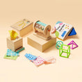 Load image into Gallery viewer, Brain & Hands Playset — Montessori Box (4–6 Months) + Activity Cube