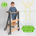 Load image into Gallery viewer, Adjustable Foldable Kitchen Tower