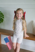 Load image into Gallery viewer, Red White & Blue Tulip 2pc Bamboo Pajamas