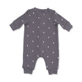 Load image into Gallery viewer, Lightning Bolt French Terry - Baseball Collar Button Up Romper