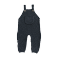 Load image into Gallery viewer, Charcoal Knit Pocket Overalls