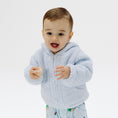 Load image into Gallery viewer, Chenille - Light Blue Hooded Jacket