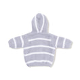 Load image into Gallery viewer, Chenille - Grey & Ivory Stripe Hooded Jacket