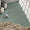 Load image into Gallery viewer, Muslin Fitted Bassinet Crib Sheet