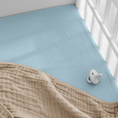 Load image into Gallery viewer, Muslin Fitted Bassinet Crib Sheet