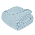 Load image into Gallery viewer, Adult Muslin Blanket in Sky Blue