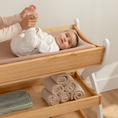 Load image into Gallery viewer, Baby Changing Table by Comfy Cubs - Natural Wood With White Legs