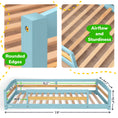 Load image into Gallery viewer, Twin Montessori Floor Bed with Safety Guardrails