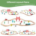 Load image into Gallery viewer, Tiny Land® Wooden Train Set for Children 39 Pcs