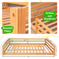Load image into Gallery viewer, Full-Size Montessori Floor Bed with Strong Slatted Frame