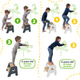 Load image into Gallery viewer, 2-Step Wooden Stool for Kids